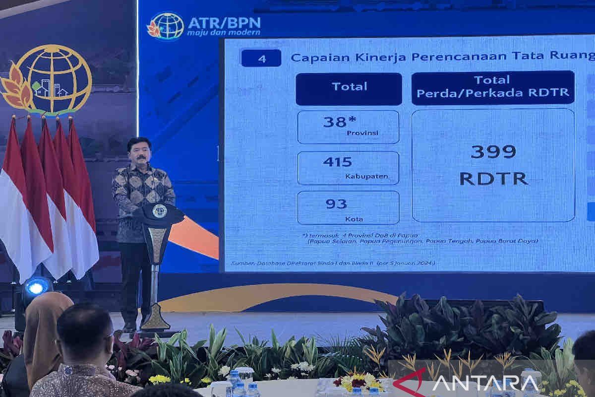 Menteri ATR sebut Perda RDTR perlu dipercepat untuk tarik investasi ke RI