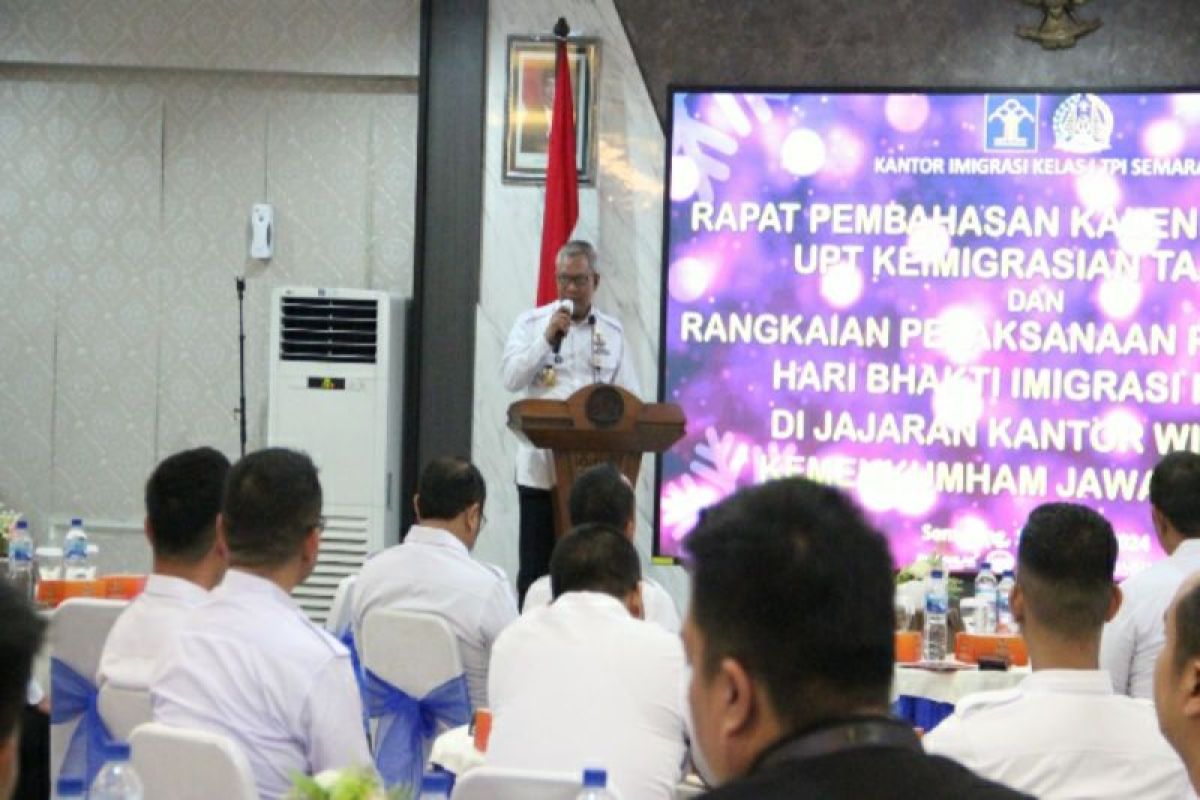 Kepala Kemenkumham Jateng ajak jajaran Imigrasi rumuskan strategi 2024