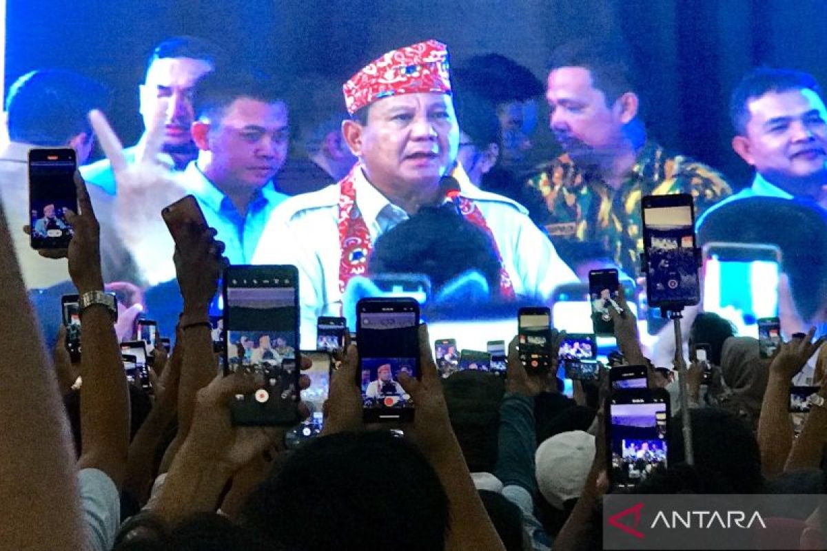 Prabowo soal gaya bicara: bekas prajurit biasa seperti itu