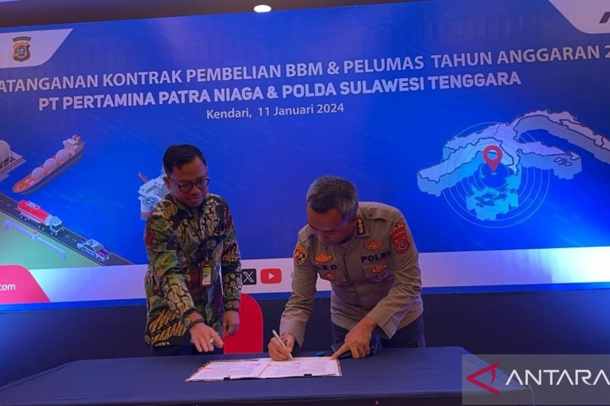 Polda Sultra-Pertamina kerja sama pembelian BBM Rp37 miliar