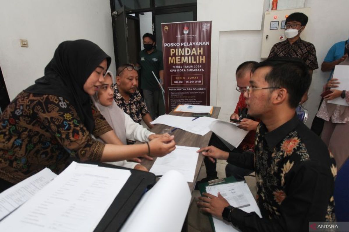 KPU Surabaya fasilitasi pengurusan pindah pilih hingga 15 Januari 2024