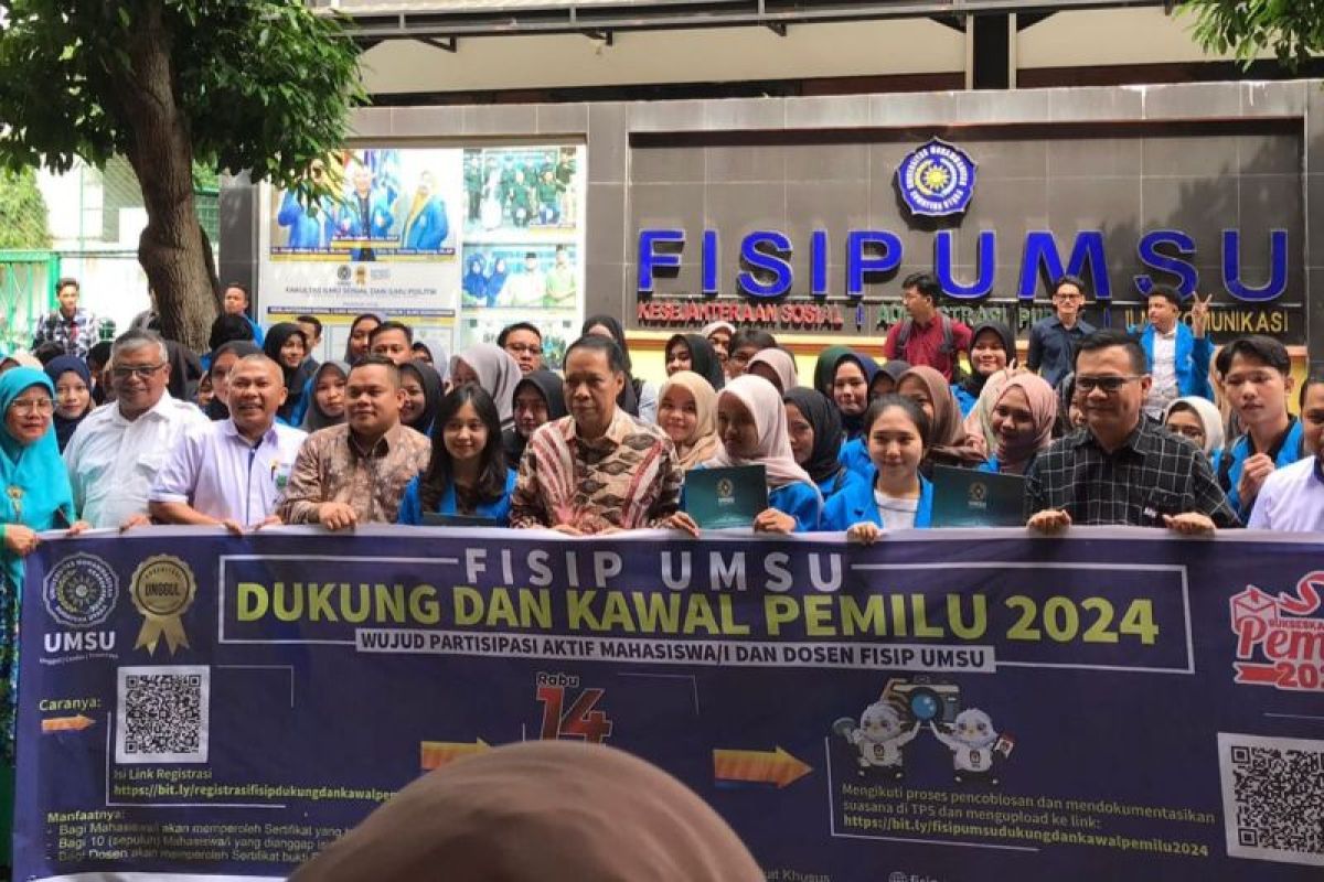 Ribuan mahasiswa FISIP UMSU diberangkatkan 