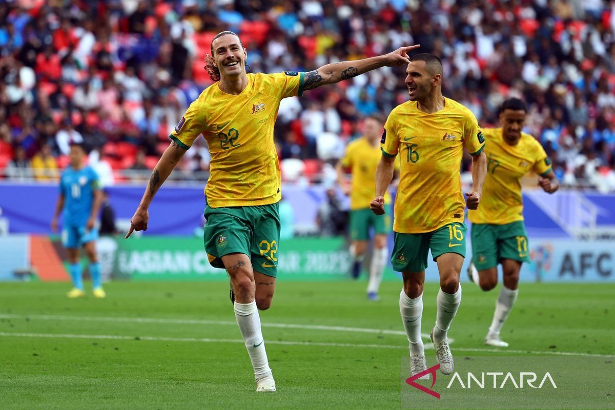Australia petik kemenangan perdana di Piala Asia 2023