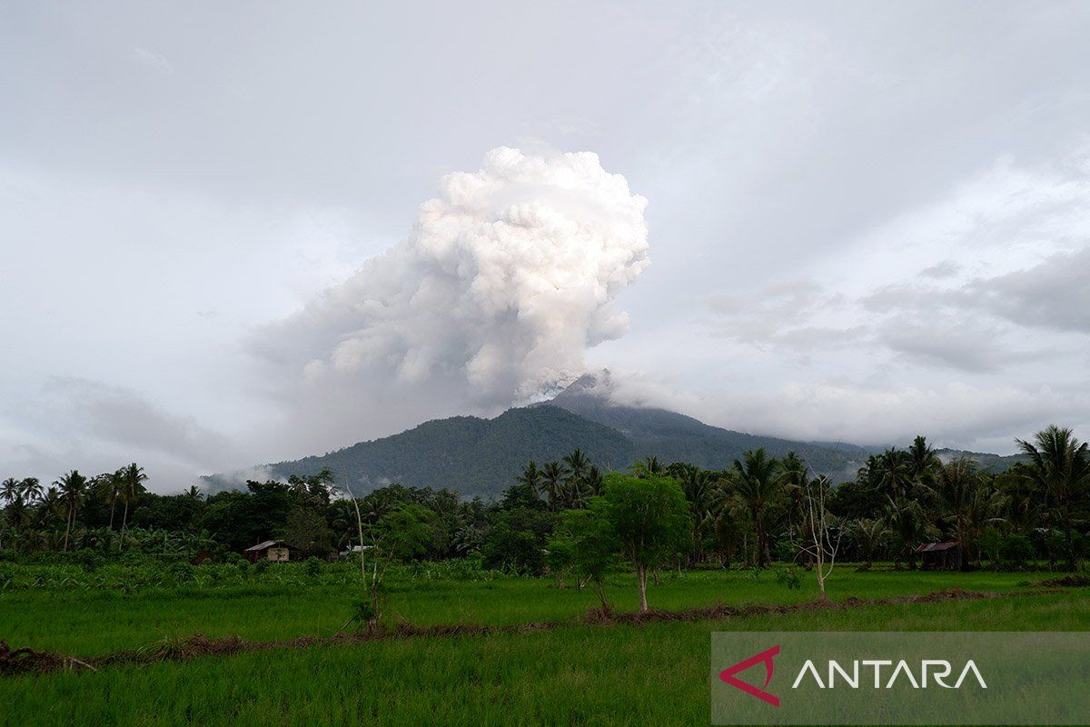 PVMBG imbau warga jauhi aliran lava pijar erupsi Gunung Lewotobi