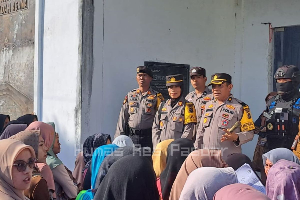 Polres Pasaman Barat amankan proses penyortiran-pelipatan surat suara Pemilu 2024