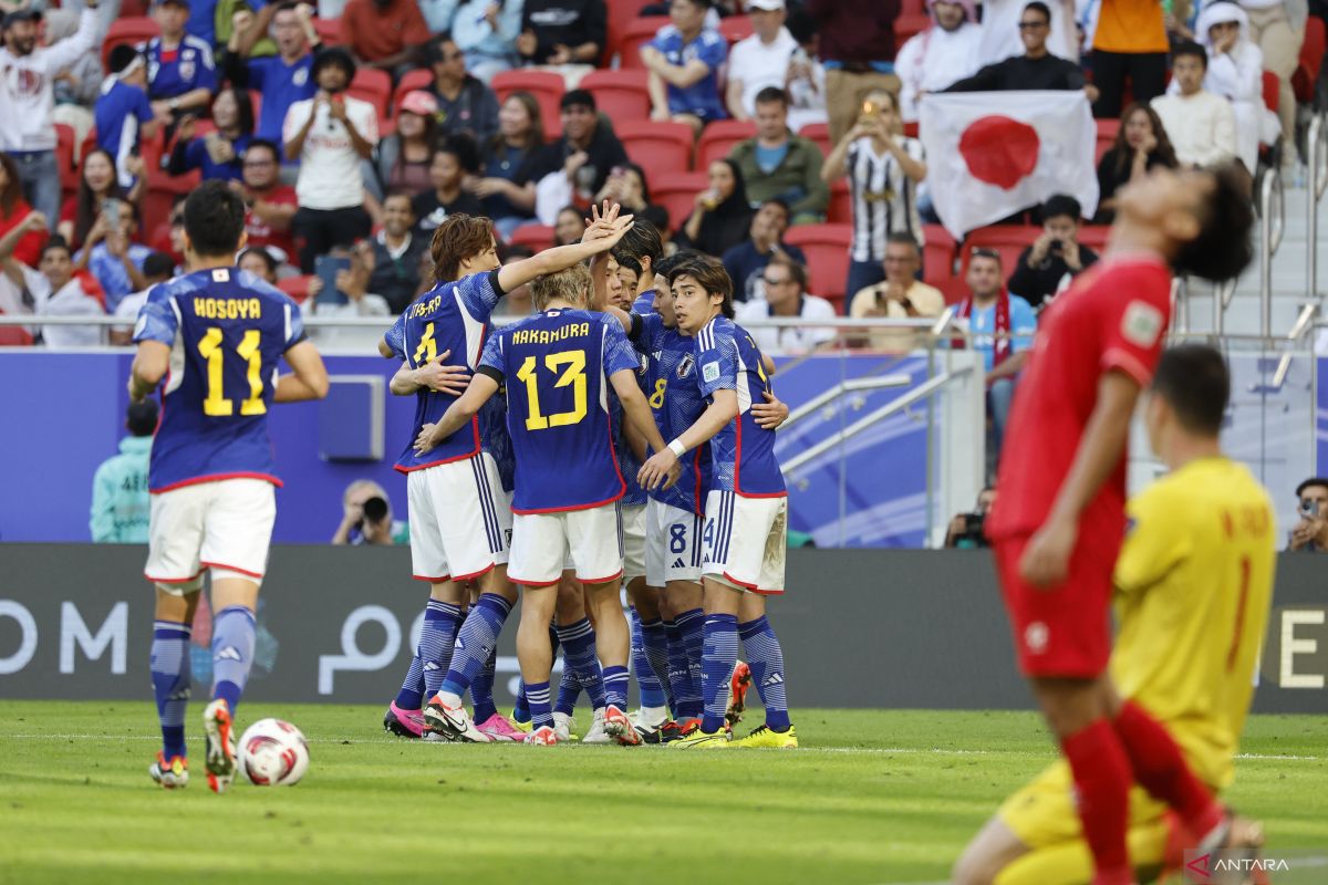 Piala Asia: Sempat tertinggal, Jepang bangkit untuk menang 4-2 atas Vietnam