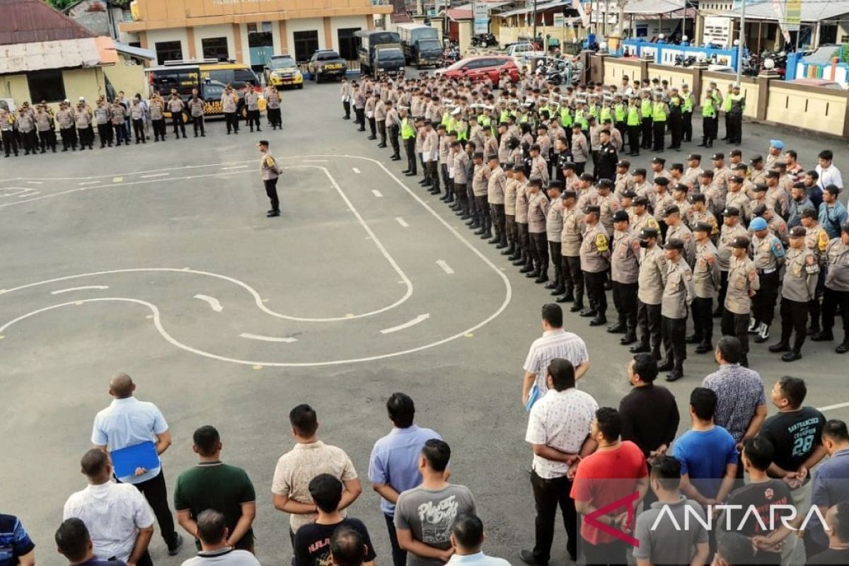 Ratusan personel Polresta Ambon amankan kunjungan Anies