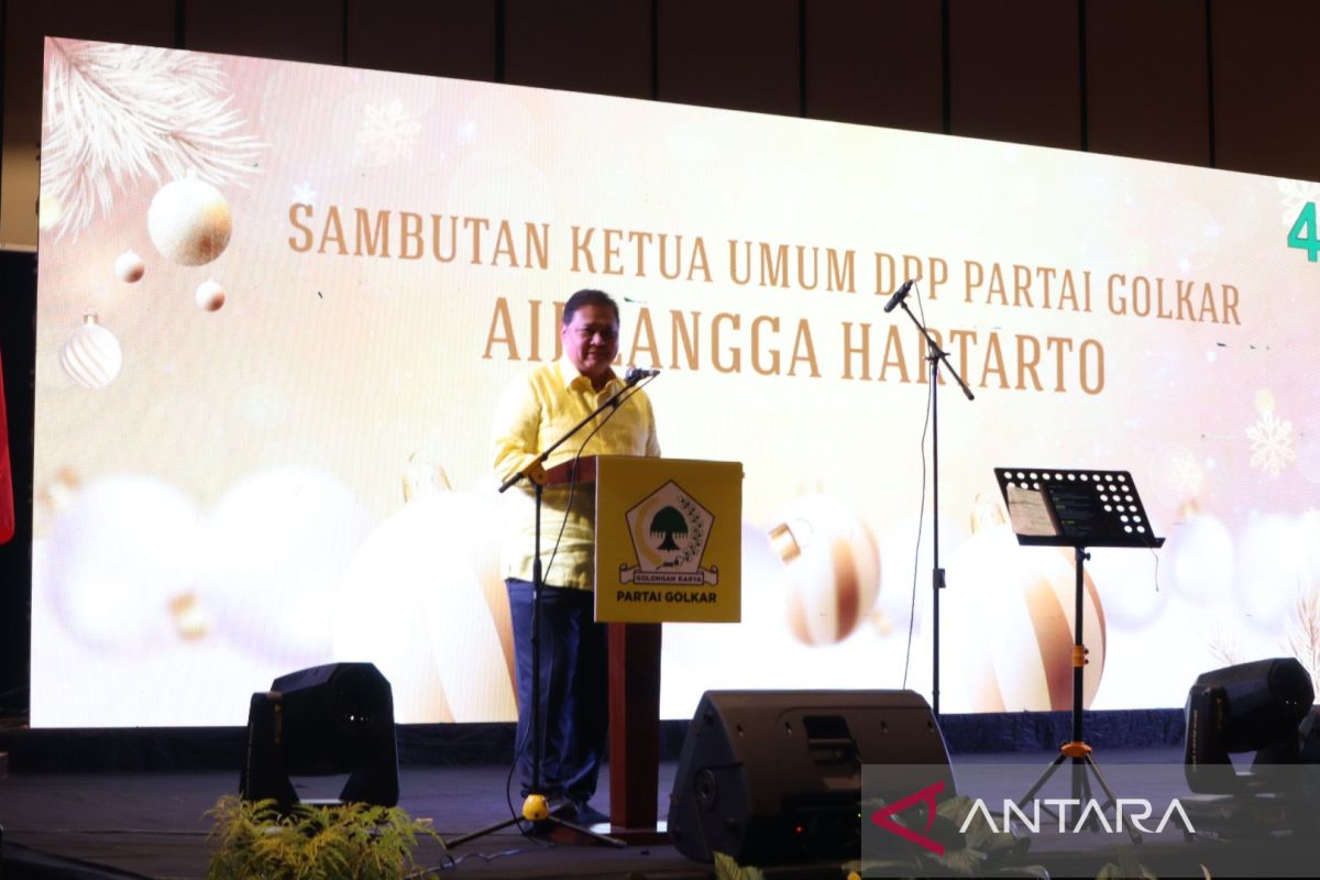 Ketum Golkar Airlangga sebut kondisi politik pemilu 2024 adem dan damai