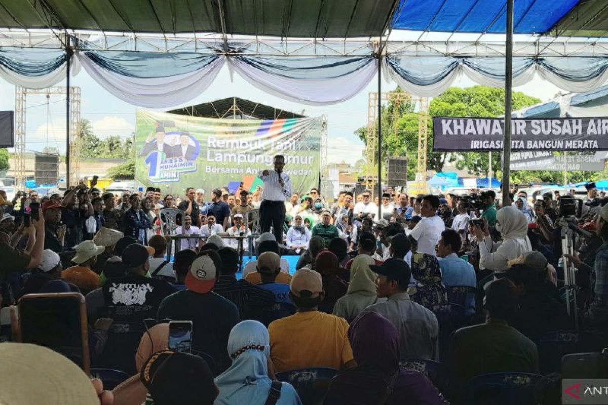Capres Anies Baswedan kampanye di Lampung Timur