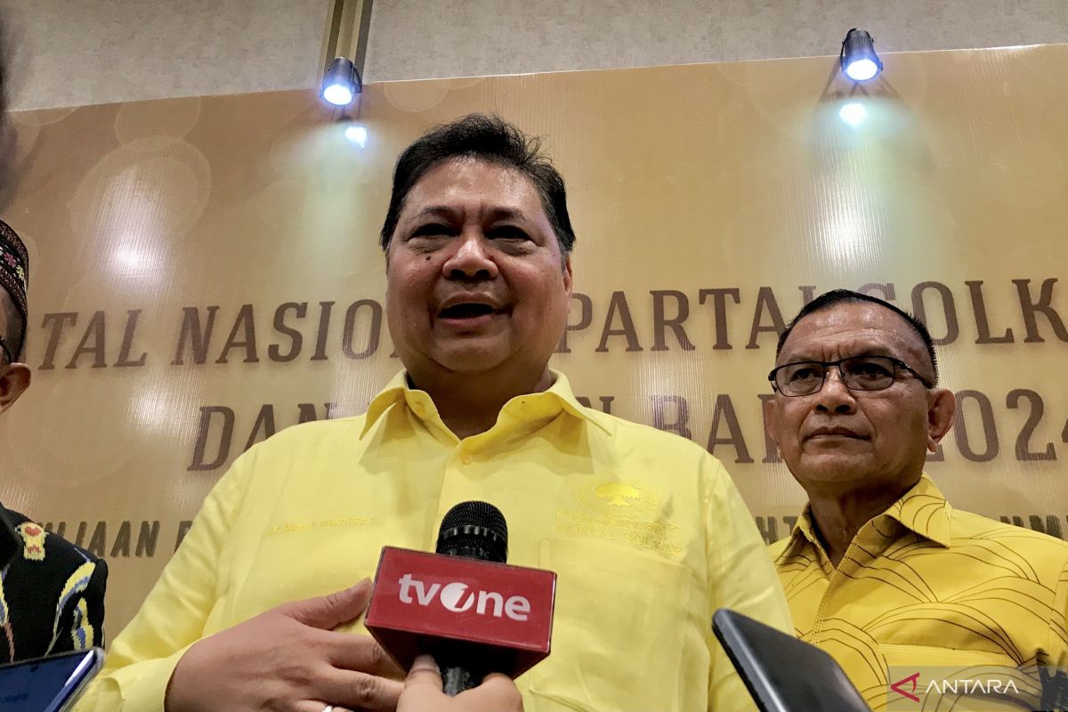 Ketum Golkar Airlangga tanggapi rencana Megawati turun gunung kampanye akbar