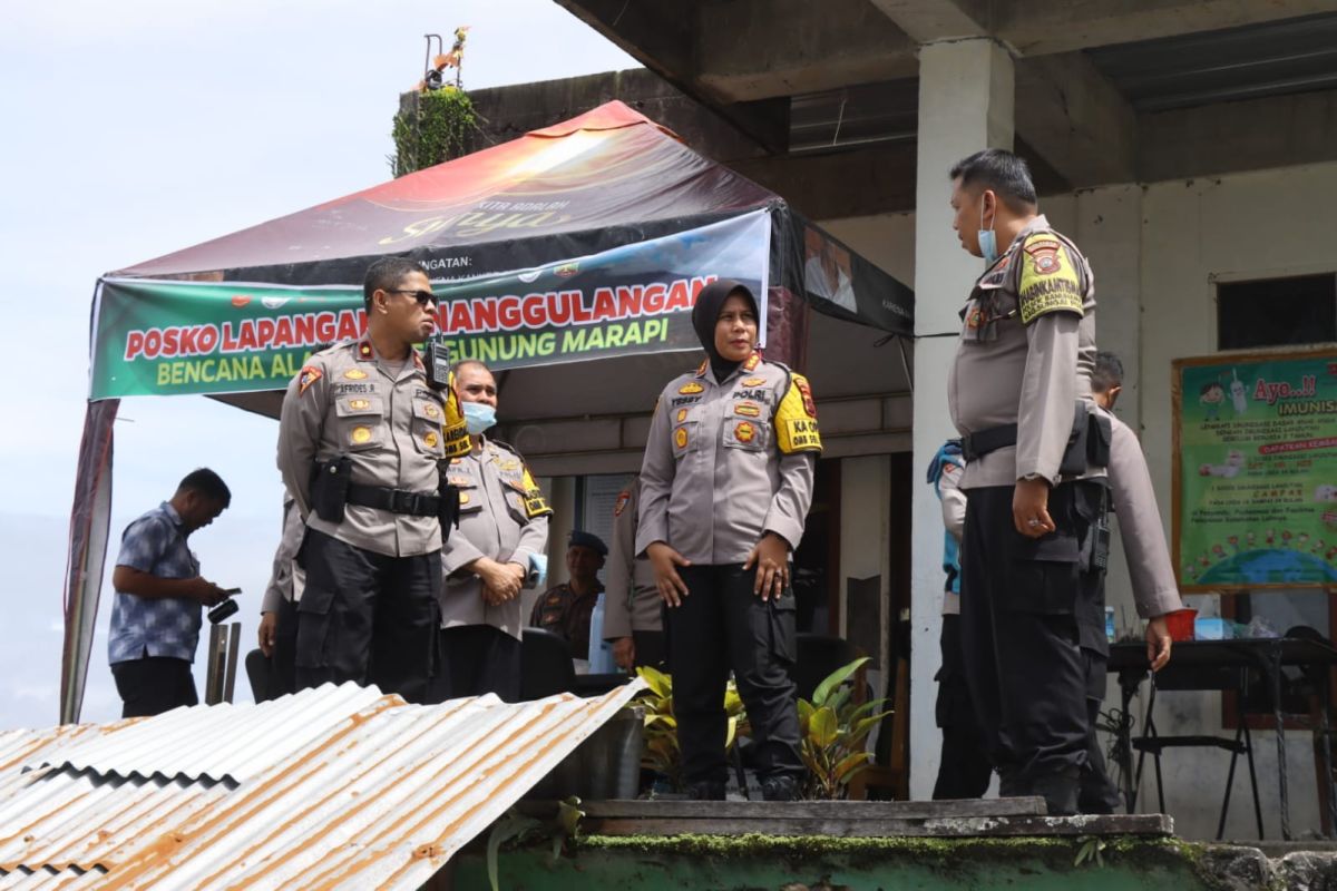 Polresta Bukittinggi bantu logistik mitigasi bencana Gunung Marapi