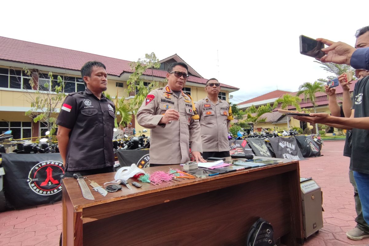 Polresta Palu amankan 96 anggota geng motor yang kerap resahkan warga