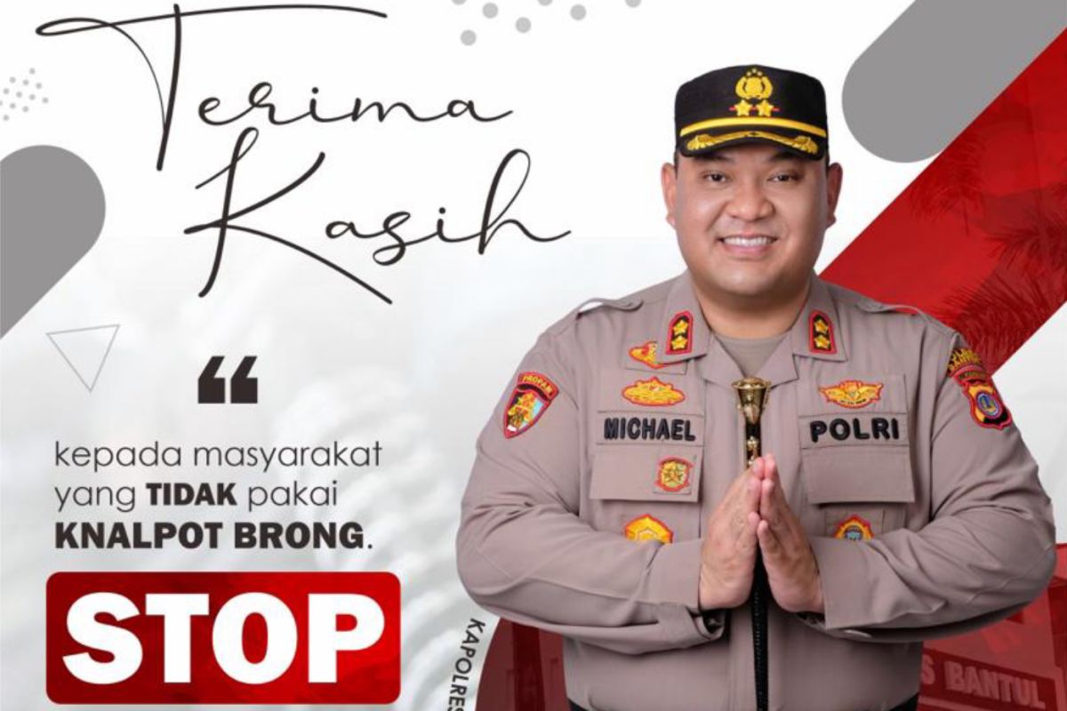 Polres Bantul mengajak pengendara tingkatkan kesadaran tanpa knalpot brong