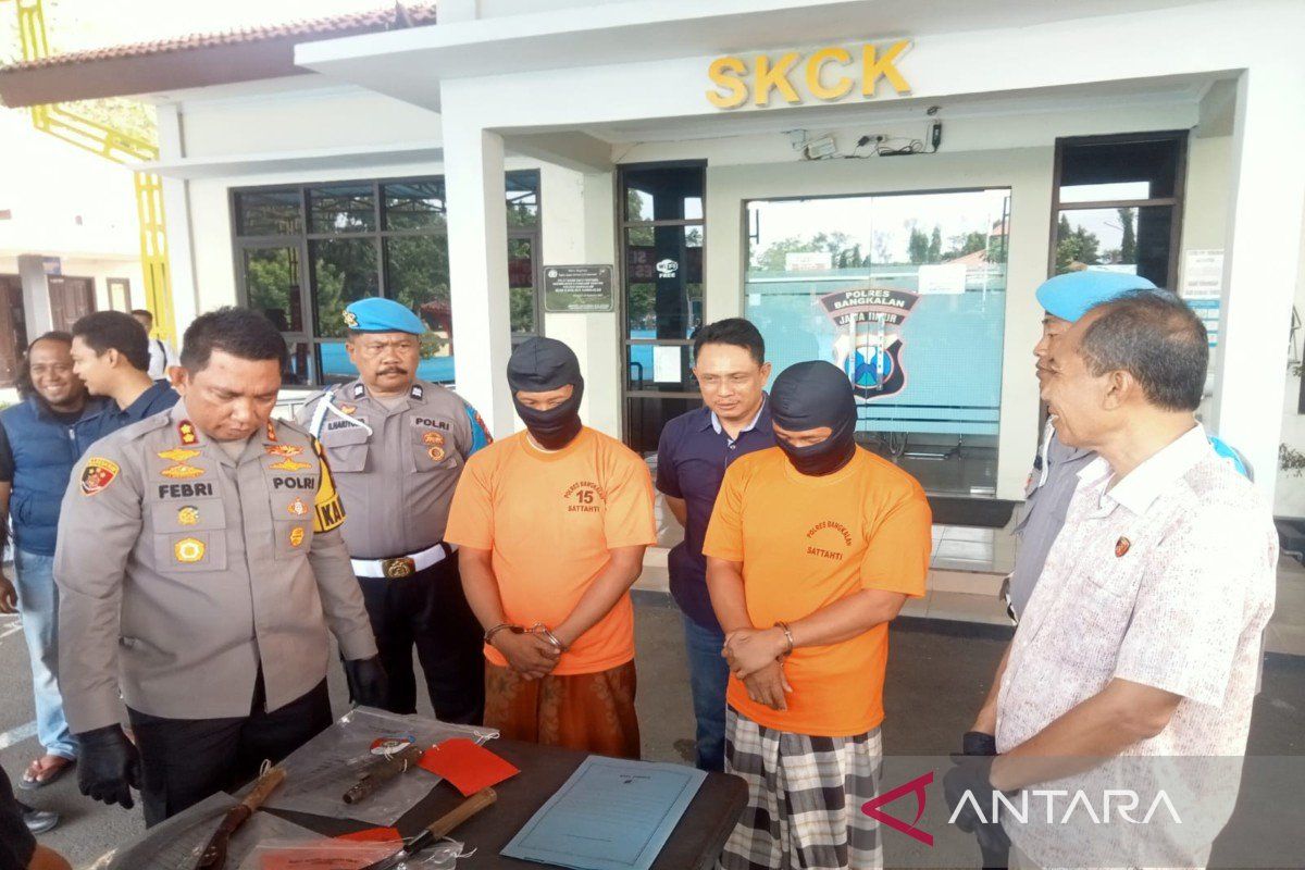 Polisi menetapkan kakak-adik tersangka carok massal di Bangkalan