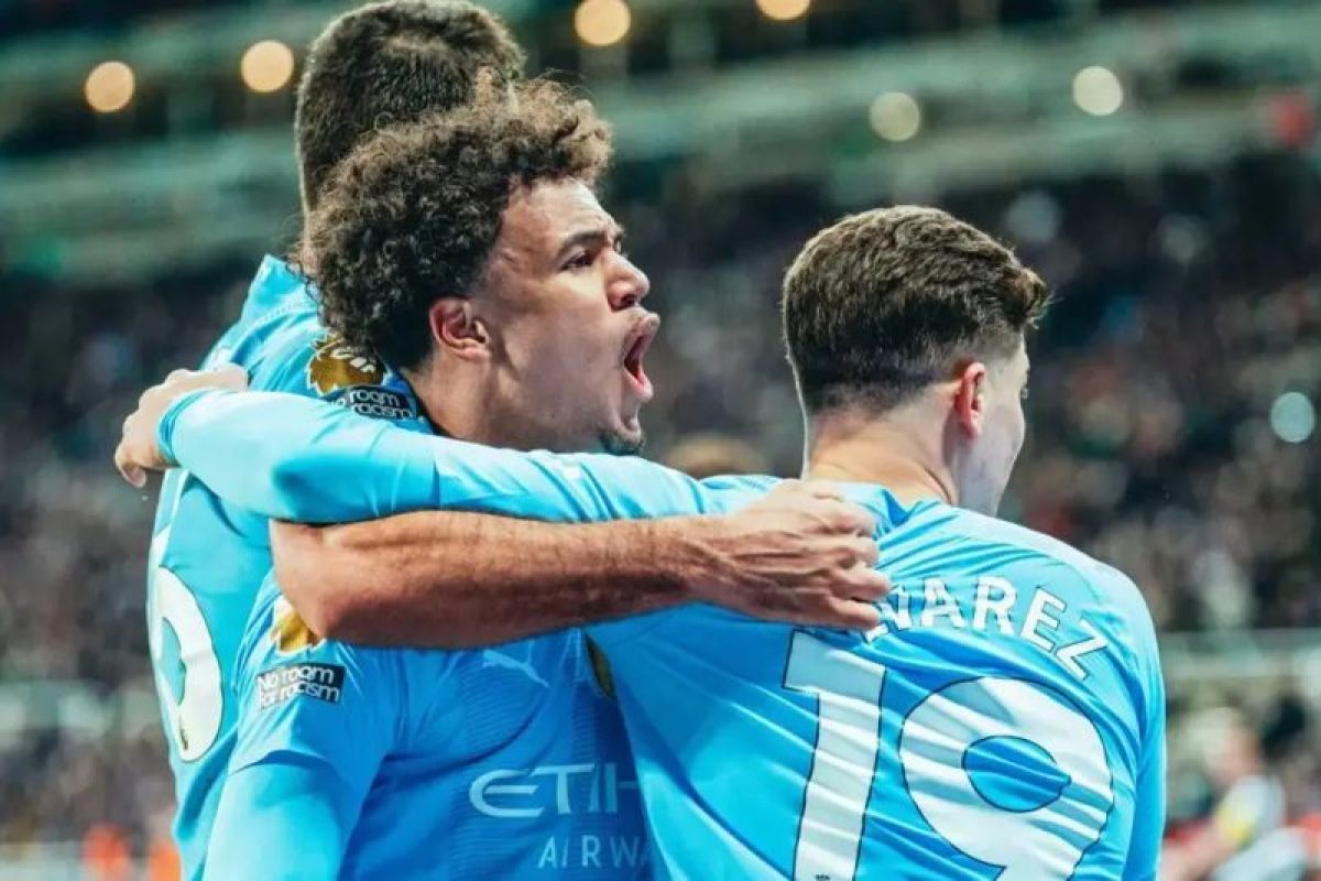 Manchester City menangi skor 3-2 atas Newcastle