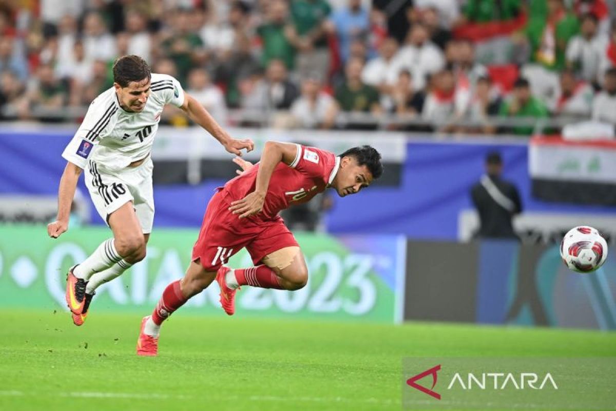 Indonesia tertinggal 1-2 dari Irak di babak pertama Piala Asia 2023
