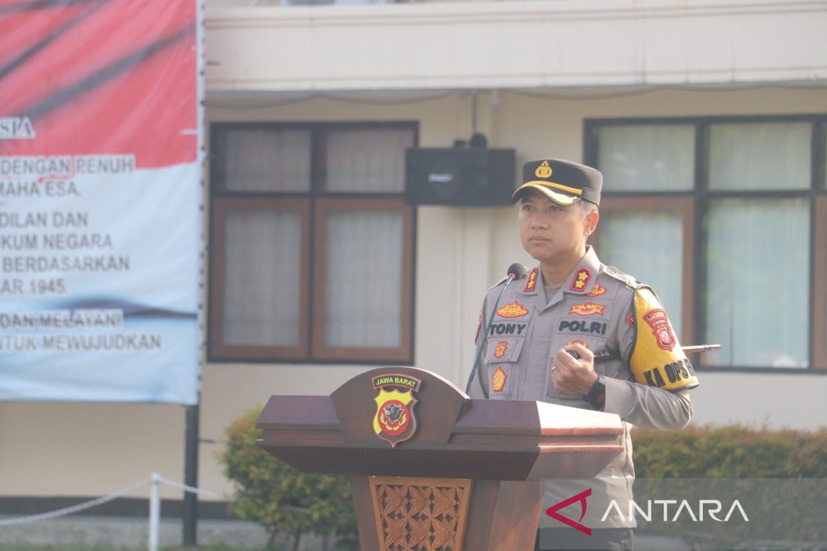 Kapolres Sukabumi tegaskan kepada jajaran agar jaga netralitas pada Pemilu 2024