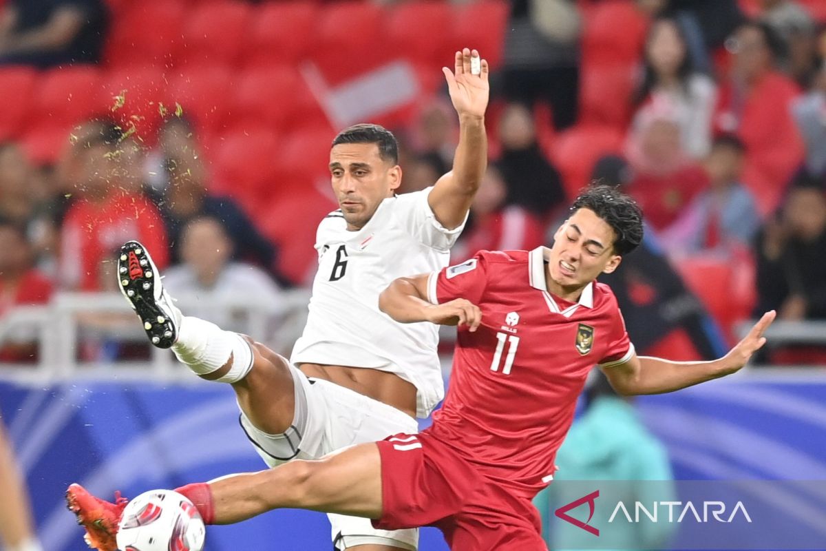 Indonesia kalah dari Irak pada laga pertama Asian Nations Cup 2023 di Qatar dengan skor 1-3