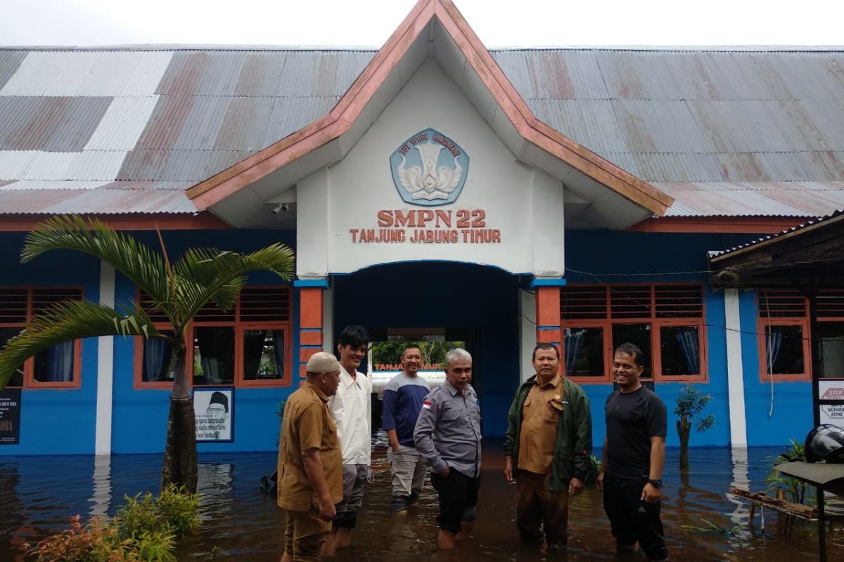 33 fasilitas pendidikan di Kabupaten Tanjung Jabung Timur terdampak banjir