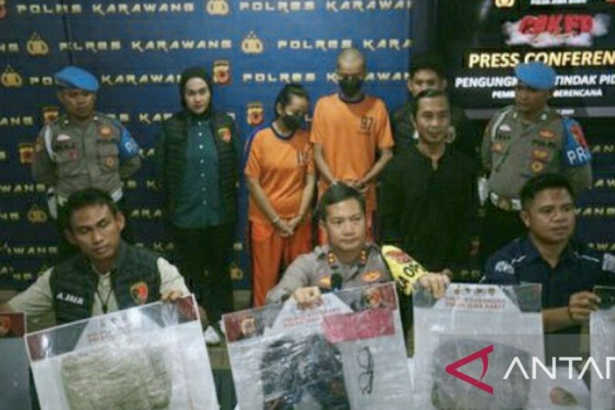 Polres Karawang ungkap pembunuhan yang awalnya diduga sebagai kasus pembegalan