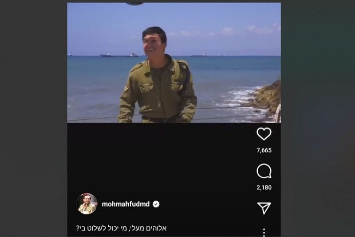 Akun Instagram pribadi Mahfud MD diretas berisi soal tentara Israel