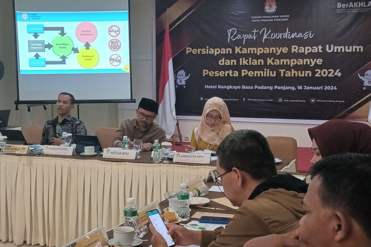 KPU Padang Panjang tunjuk dua lokasi kampanye rapat umum