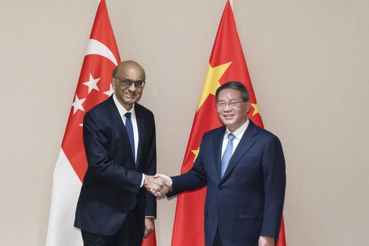 PM China dan Presiden Singapura janji tingkatkan kerja sama bilateral