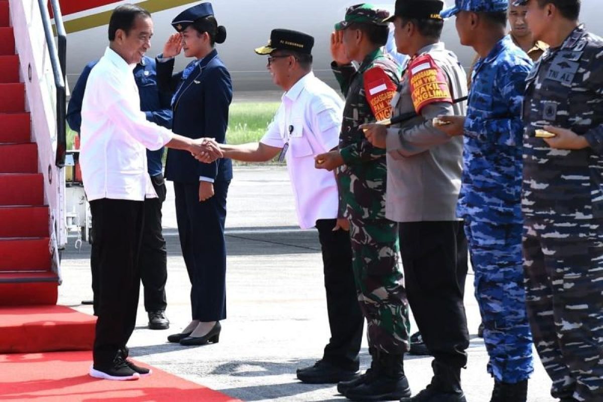 Presiden Jokowi ke IKN untuk "groundbreaking" sejumlah infrastruktur