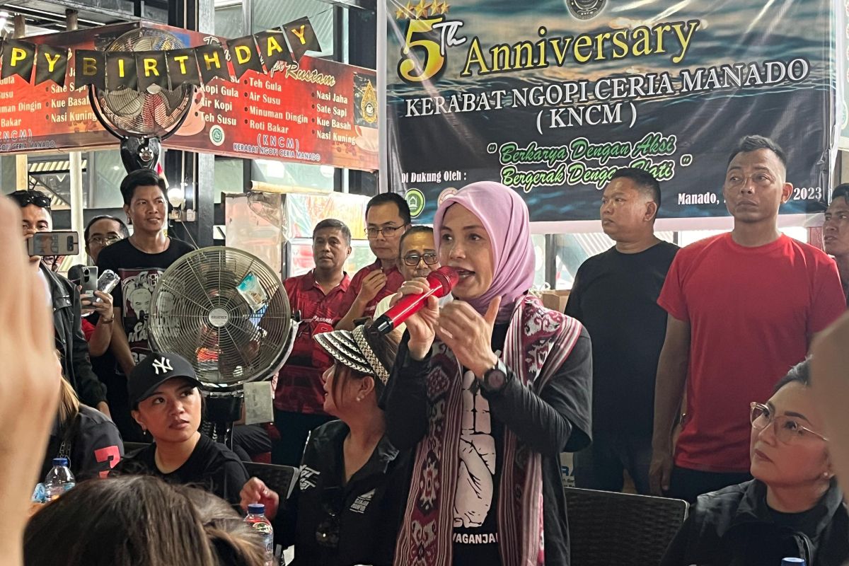Atikoh ajak warga Manado kawal suara Ganjar-Mahfud saat pencoblosan