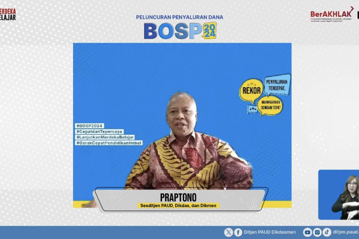 Kemendikbudristek ubah linimasa syarat penyaluran BOSP 2024