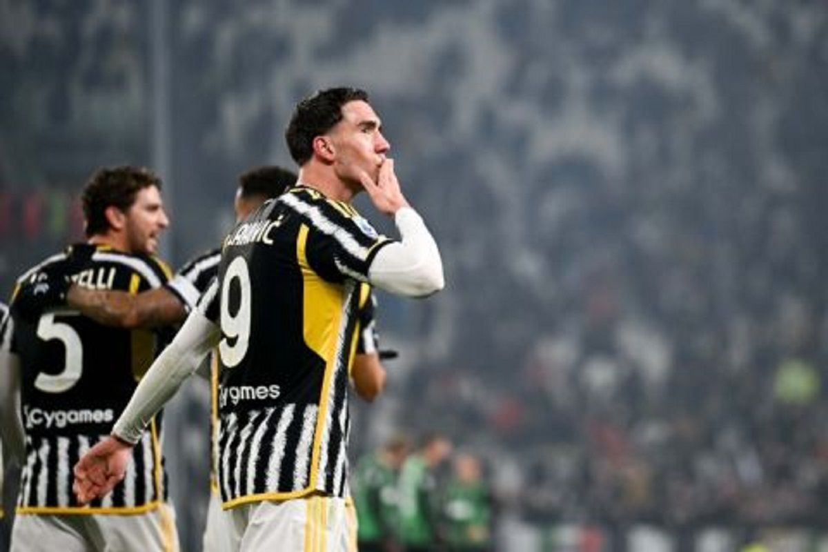 Dua gol Dusan Vlahovic bantu Juventus kalahkan tim tamu Sassuolo 3-0