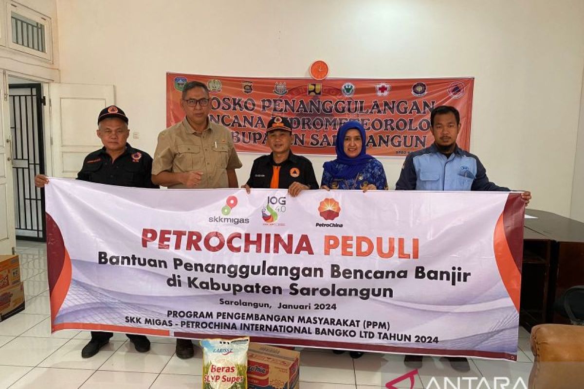 Pemkab Sarolangun apresiasi bantuan bencana banjir SKK Migas-PetroChina Bangko