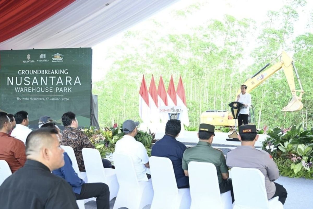 Presiden Jokowi apresiasi investor lokal bangun kompleks pergudangan pintar IKN