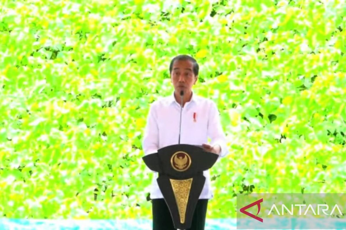 Presiden Jokowi lakukan peletakan batu pertama pembangunan Kantor Otorita IKN