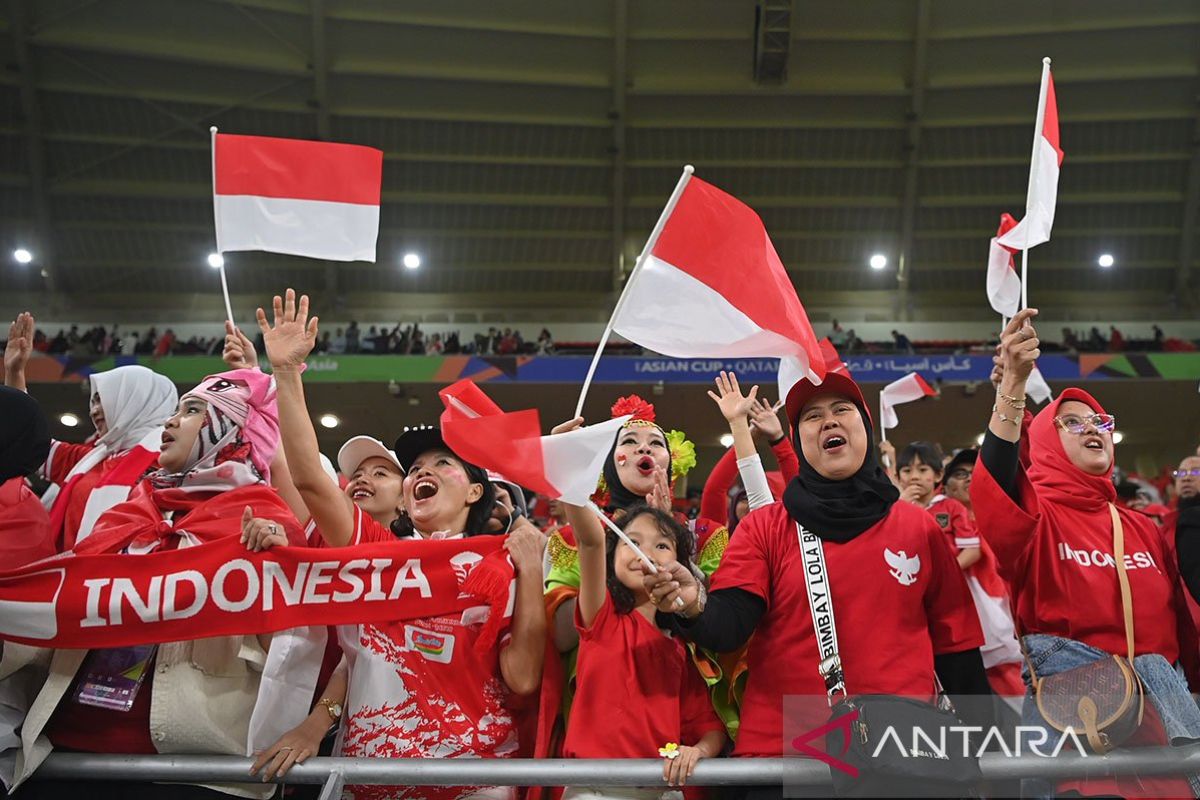 1.500 suporter Indonesia di Qatar ramaikan laga timnas lawan Vietnam