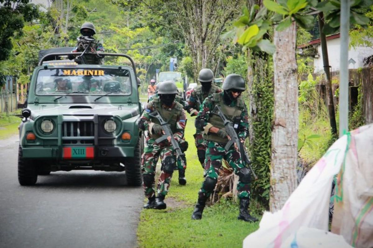 TNI AL latihan Pertempuran Jarak Dekat di Tarakan Untuk Pengamanan Pemilu