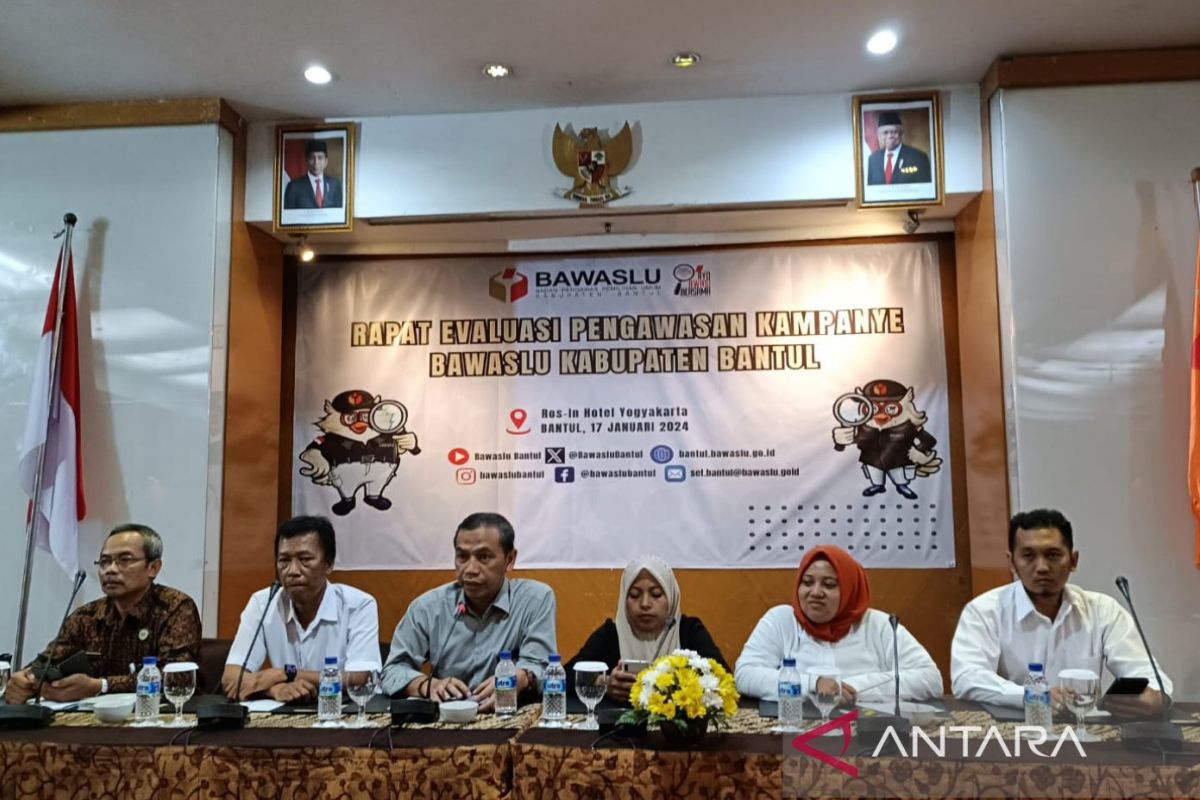 Bawaslu Bantul mengevaluasi pengawasan tahapan kampanye Pemilu 2024