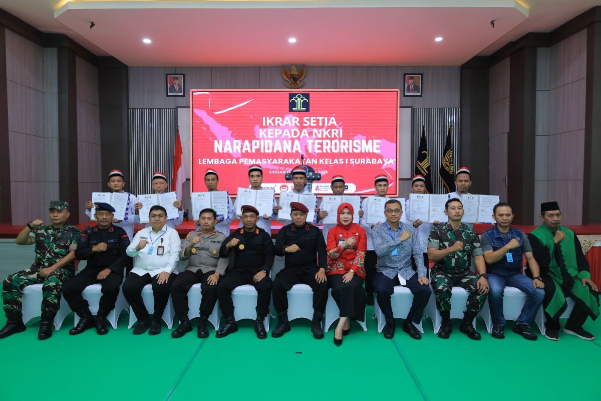 Sembilan narapidana terorisme ucapkan ikrar setia NKRI