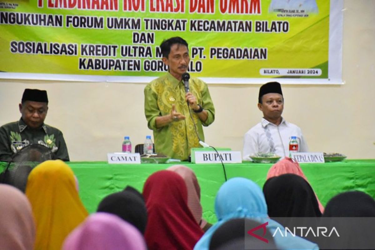 Bupati Gorontalo kukuhkan Forum UMKM di Bilato