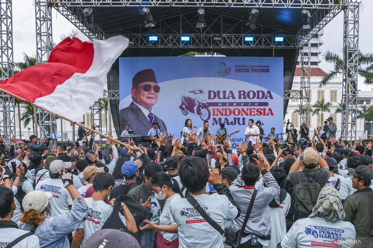 Ini pernyataan Prabowo saat dapat dukungan dari komunitas ojek online