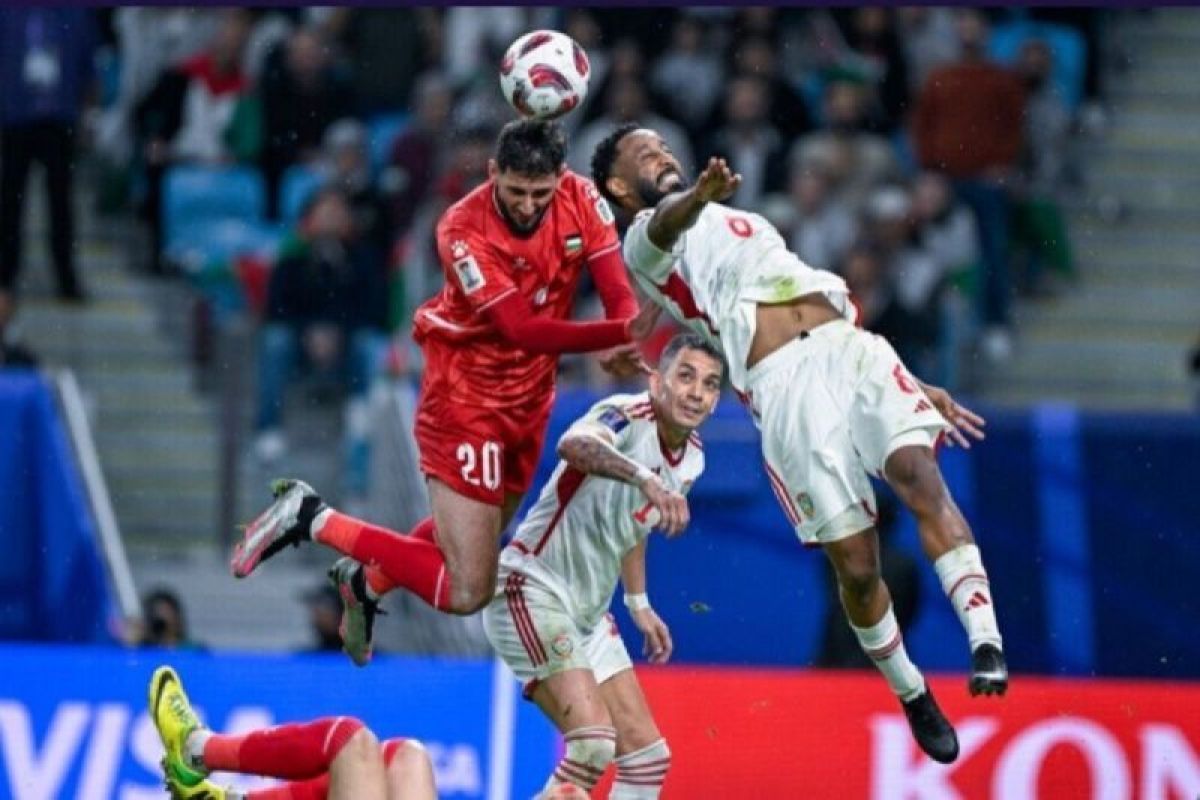 Pertandingan Palestina vs Uni Emirat Arab berakhir imbang 1-1