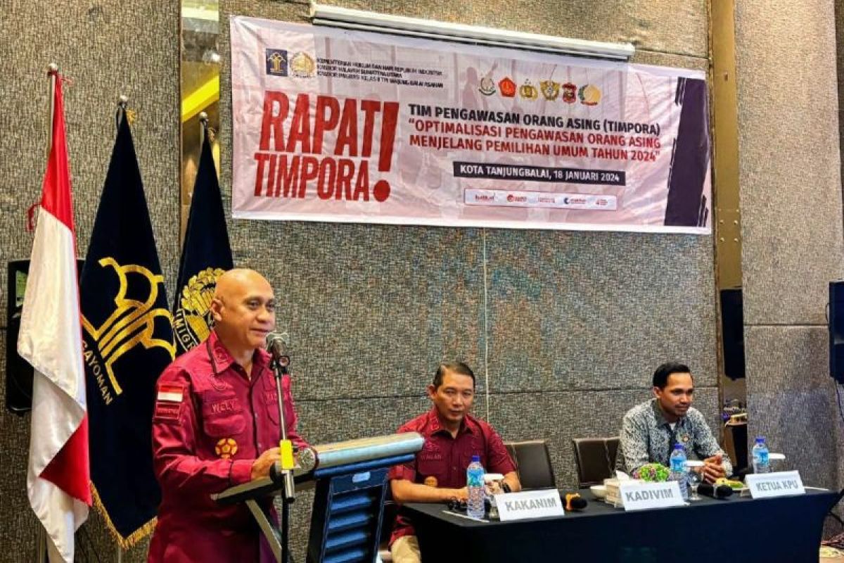 Kemenkumham Sumut gelar rapat terkait orang asing jelang Pemilu 2024