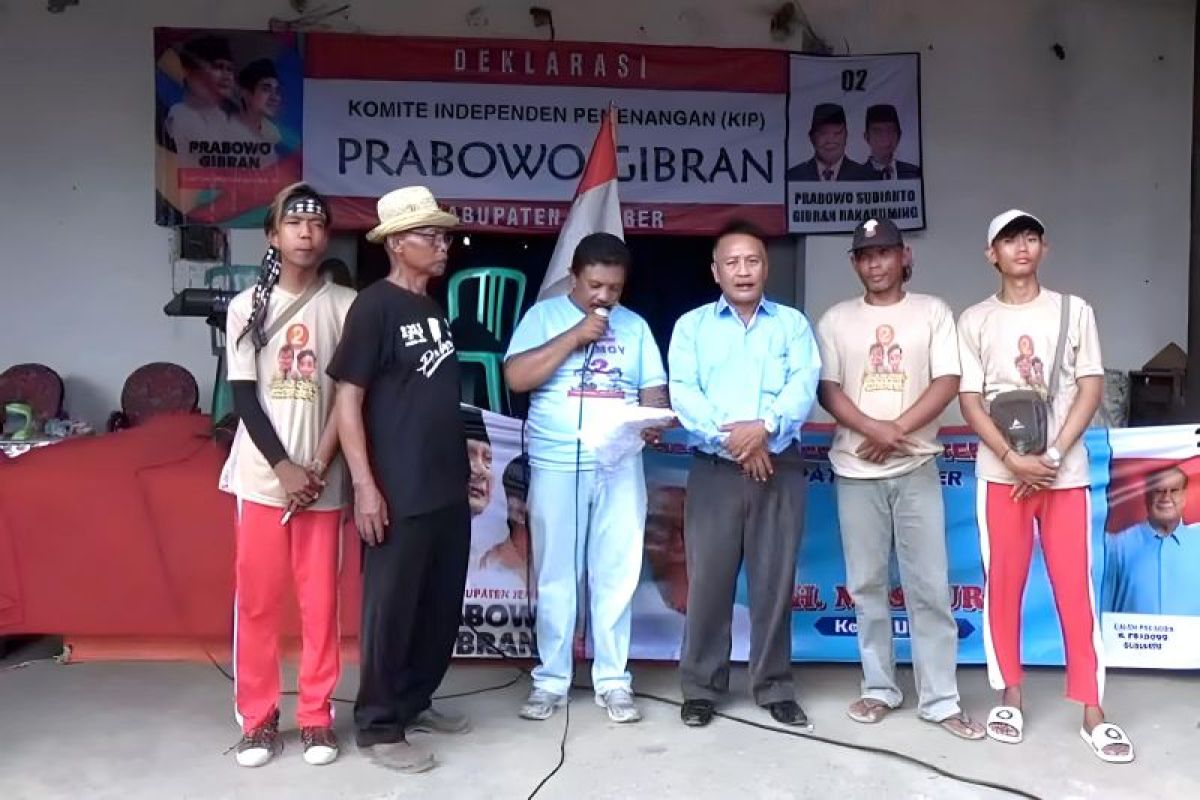 Relawan pedagang tembakau Jember deklarasi dukung Prabowo-Gibran