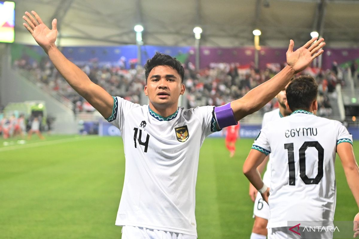 Piala Asia 2023 - Indonesia unggul 1-0 atas Vietnam di babak pertama