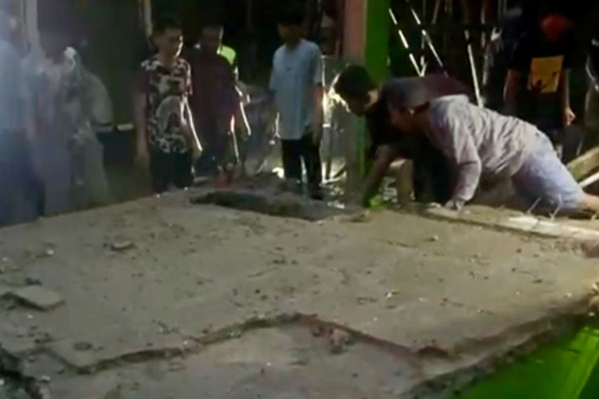 Niat cari nafkah, pria tewas tertimpa eks gedung SMPN 6 Banjarmasin