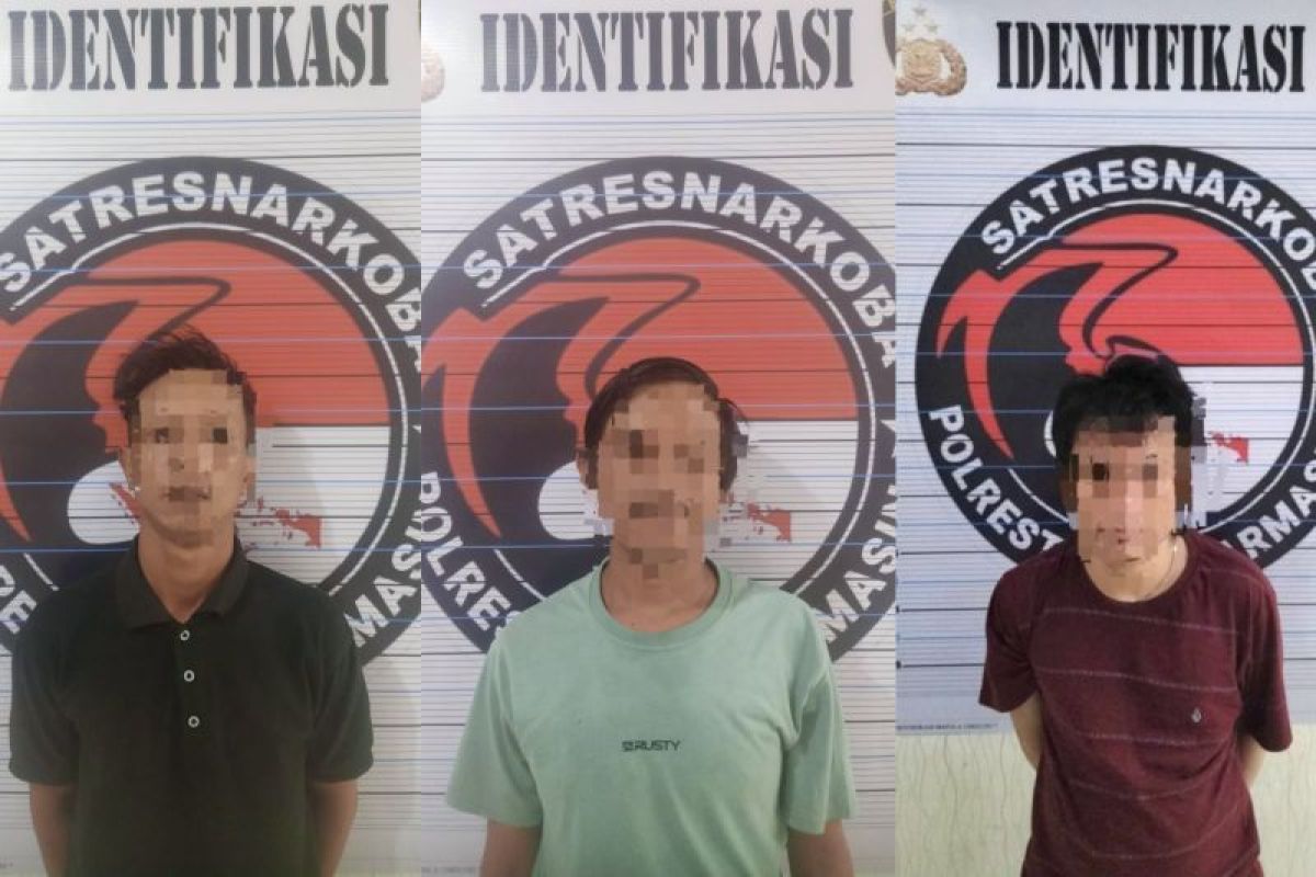 Polisi sita 33,59 gram sabu dari tiga pengedar di Banjarmasin Timur