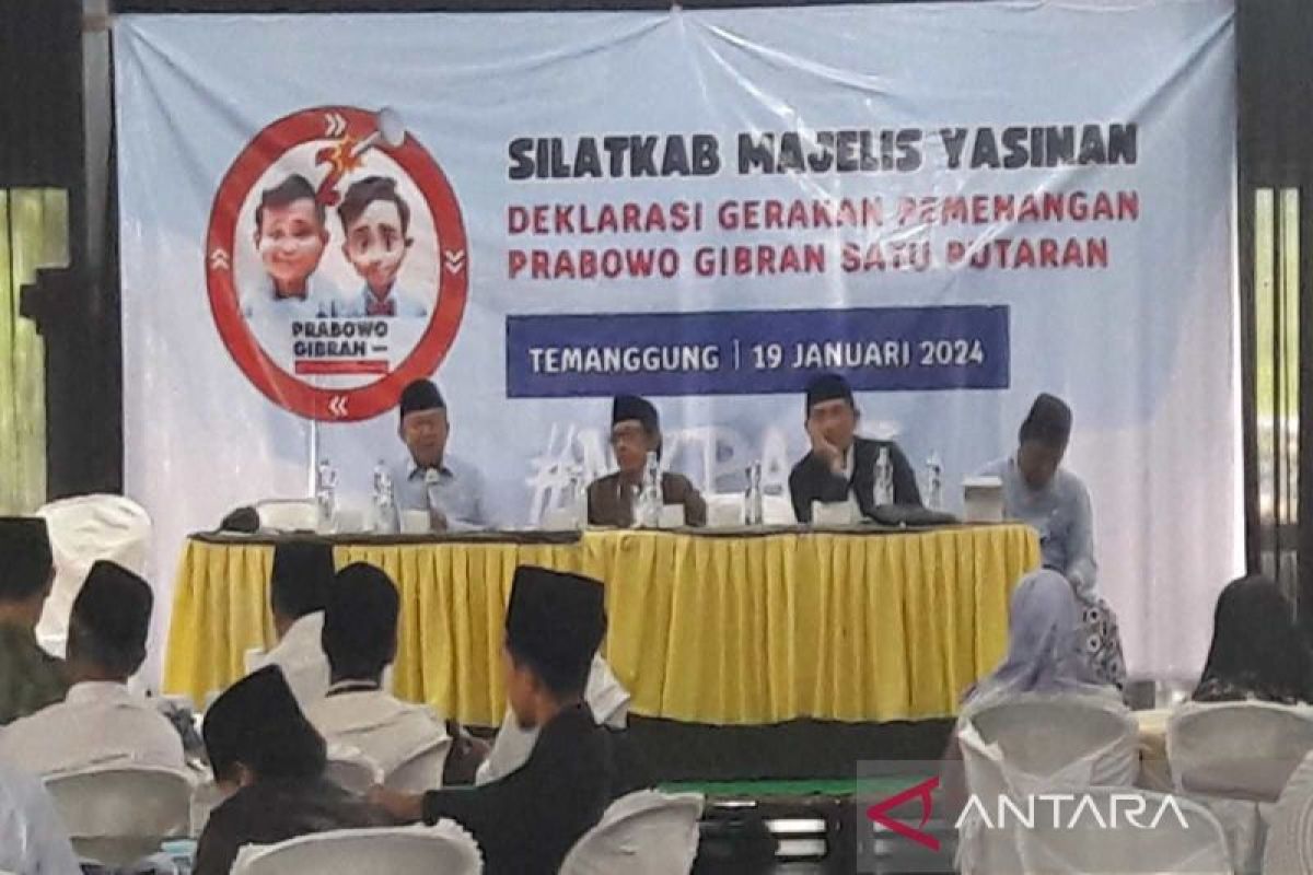 Majelis Yasinan bergerak menangkan Prabowo-Gibran satu putaran 