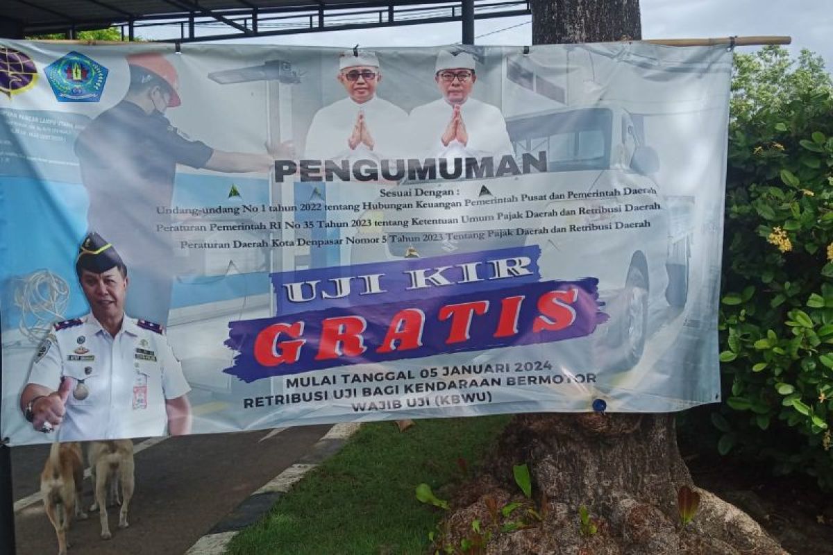 1.570 pemilik kendaraan manfaatkan uji kir gratis di Denpasar