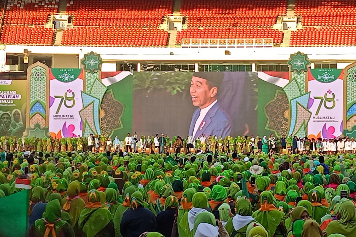 Presiden Jokowi hadiri Harlah ke-78 Muslimat NU di GBK