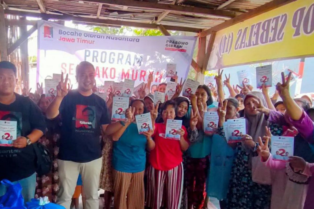 Masa kampanye, relawan Prabowo-Gibran 